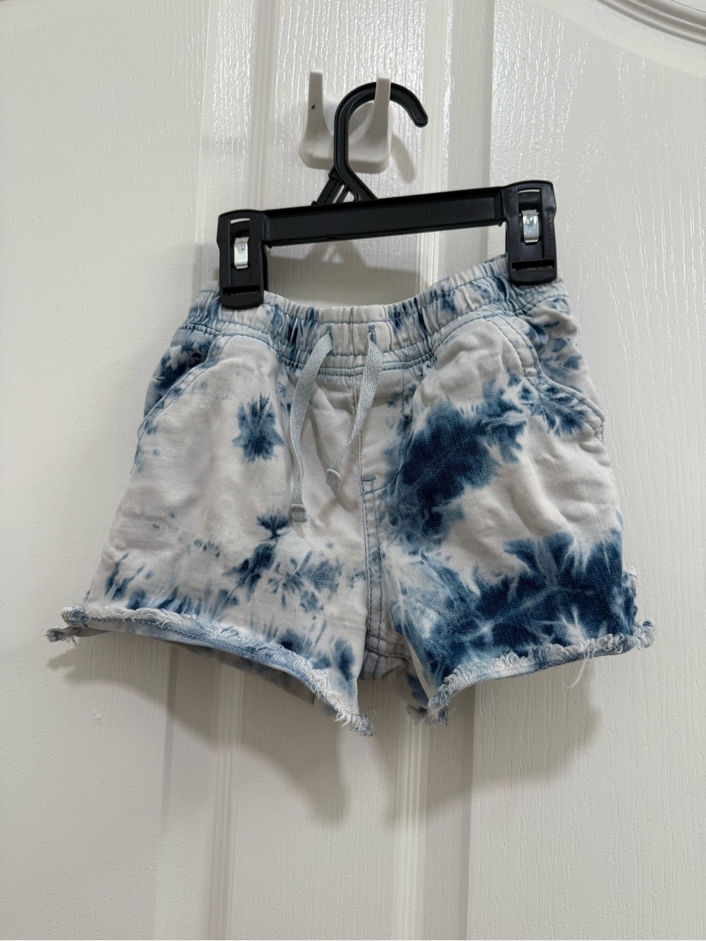 Cat & Jack Blue and White Tie-Dye Athletic Shorts